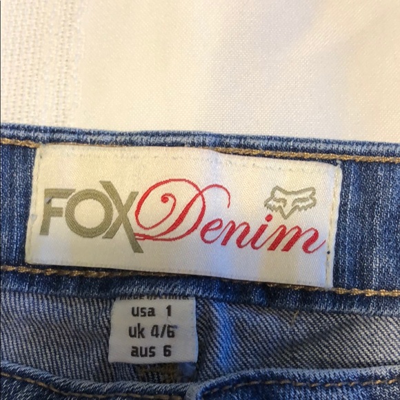 FOX DENIM EUC size 1 shorts with cuffs - Picture 5 of 6